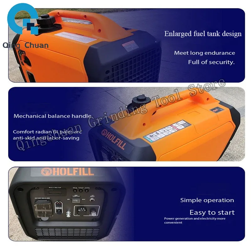 Gasoline Inverter Generator 3.5KW110V Portable Low Noise Small Gasoline Generator