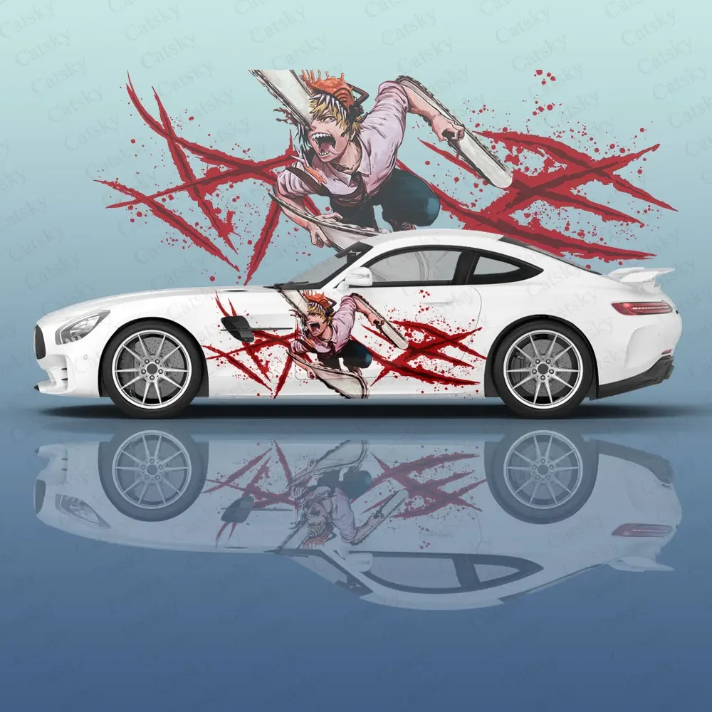 

Denji | Наклейка на кузов автомобиля с Бензопилой, аниме иташа, Виниловая наклейка на автомобиль, наклейка на боковую сторону автомобиля, декоративная наклейка, защитная пленка для автомобиля