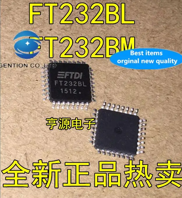

5 шт., 100% оригинальный новый USB-чип FT232BL FT232BM FT232 LQFP32