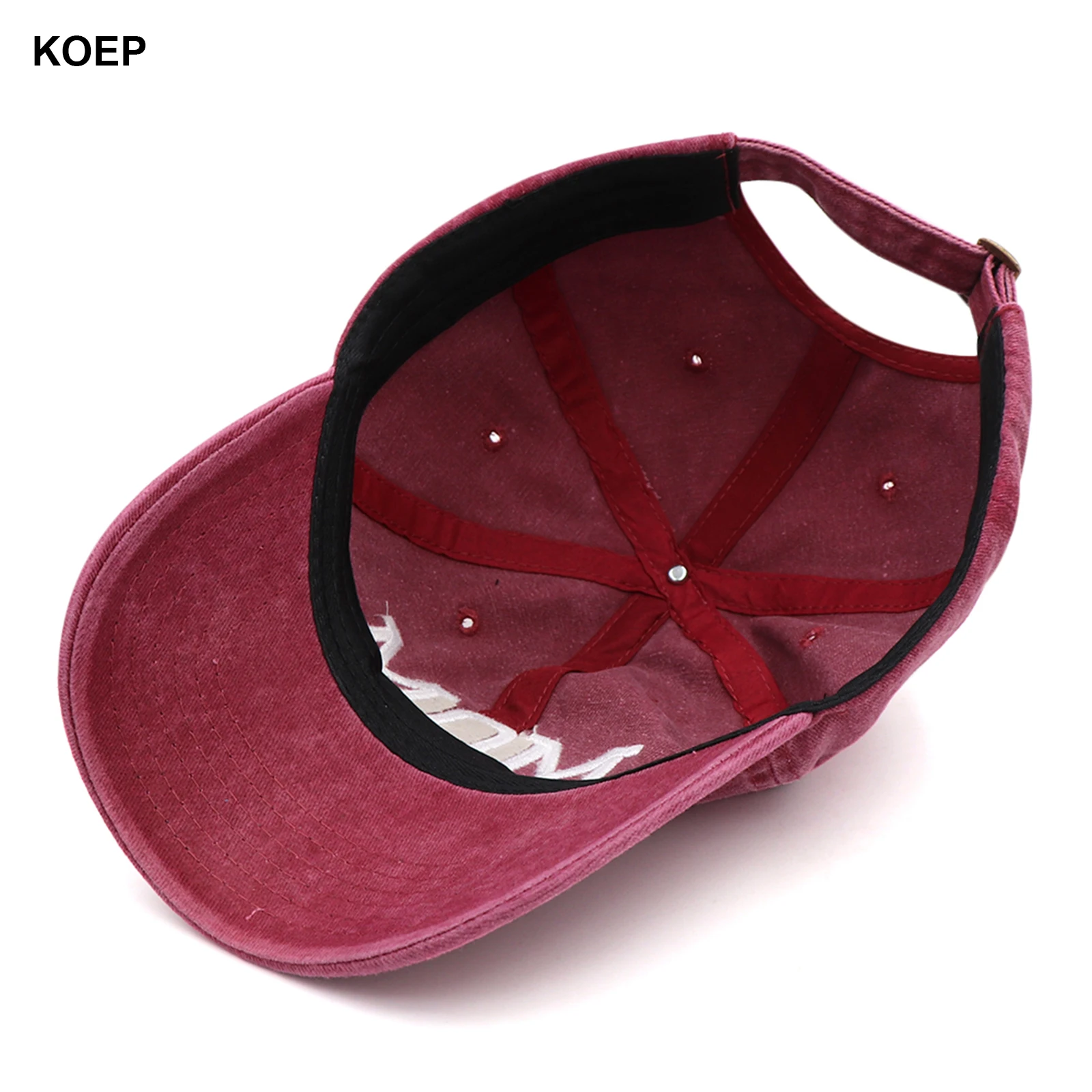 KOEP MOM And DAD Baseball Cap Fishing Caps Men Outdoor Women Washed And Worn Pregnancy Announcement Hats 3D Embroidery 6