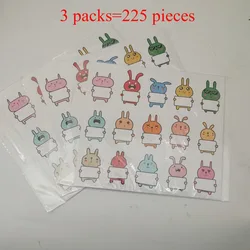 75pcs Adorable Animal Name Stickers for Classroom and School Supplies (225pcs)