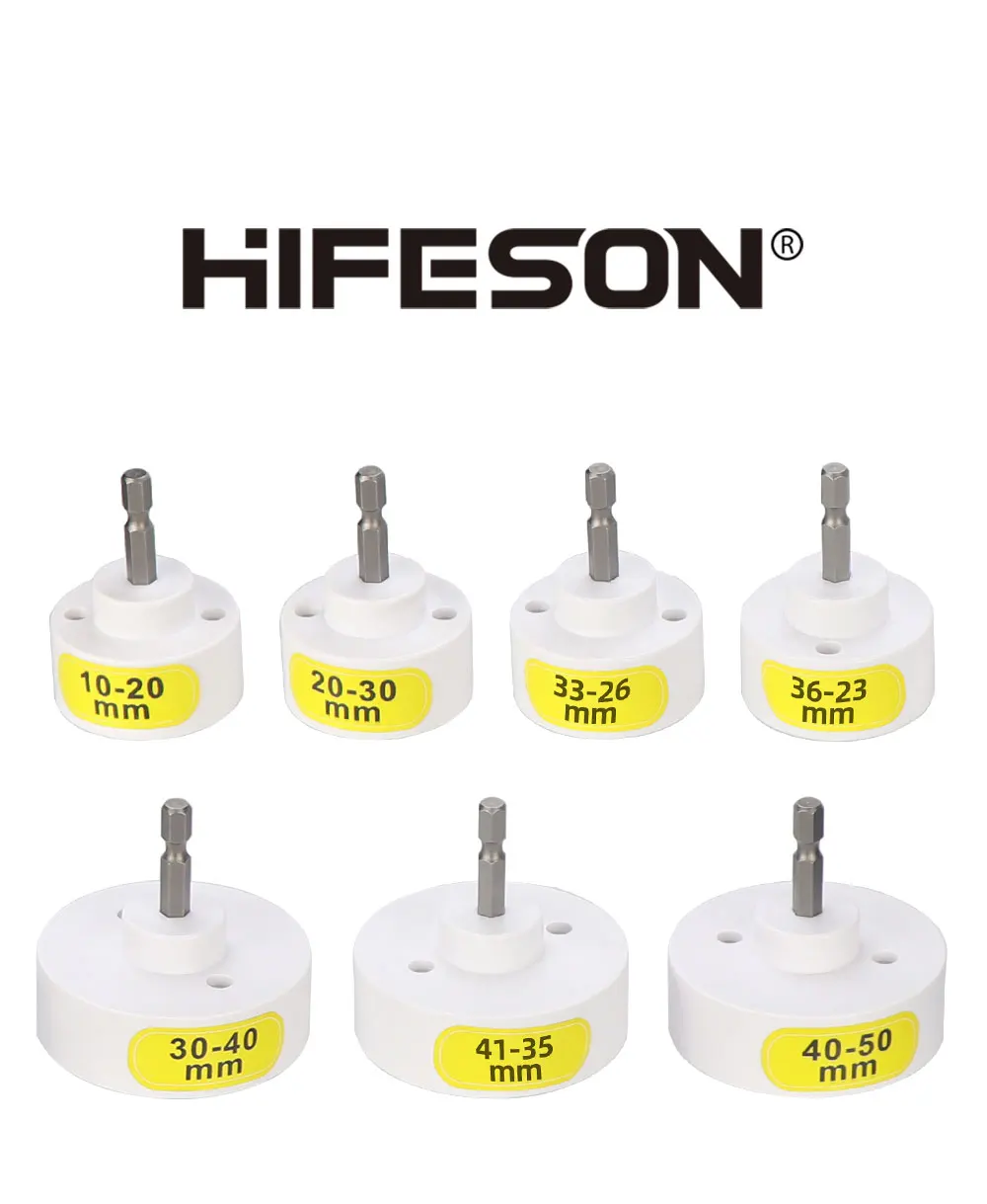 HIFESON 1/4 Screw Capping Head Sealing Cover Power Drill Adapter Twist Cap Head Fastening Head Outer Diameter Bottle 10-50mm