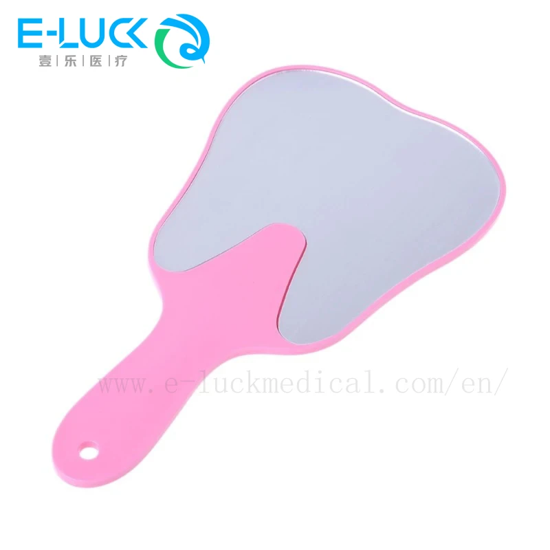 치과 입 거울 치아 모양 핸드헬드 거울, 검사 메이크업 거울, 치과 액세서리 선물, 1 개