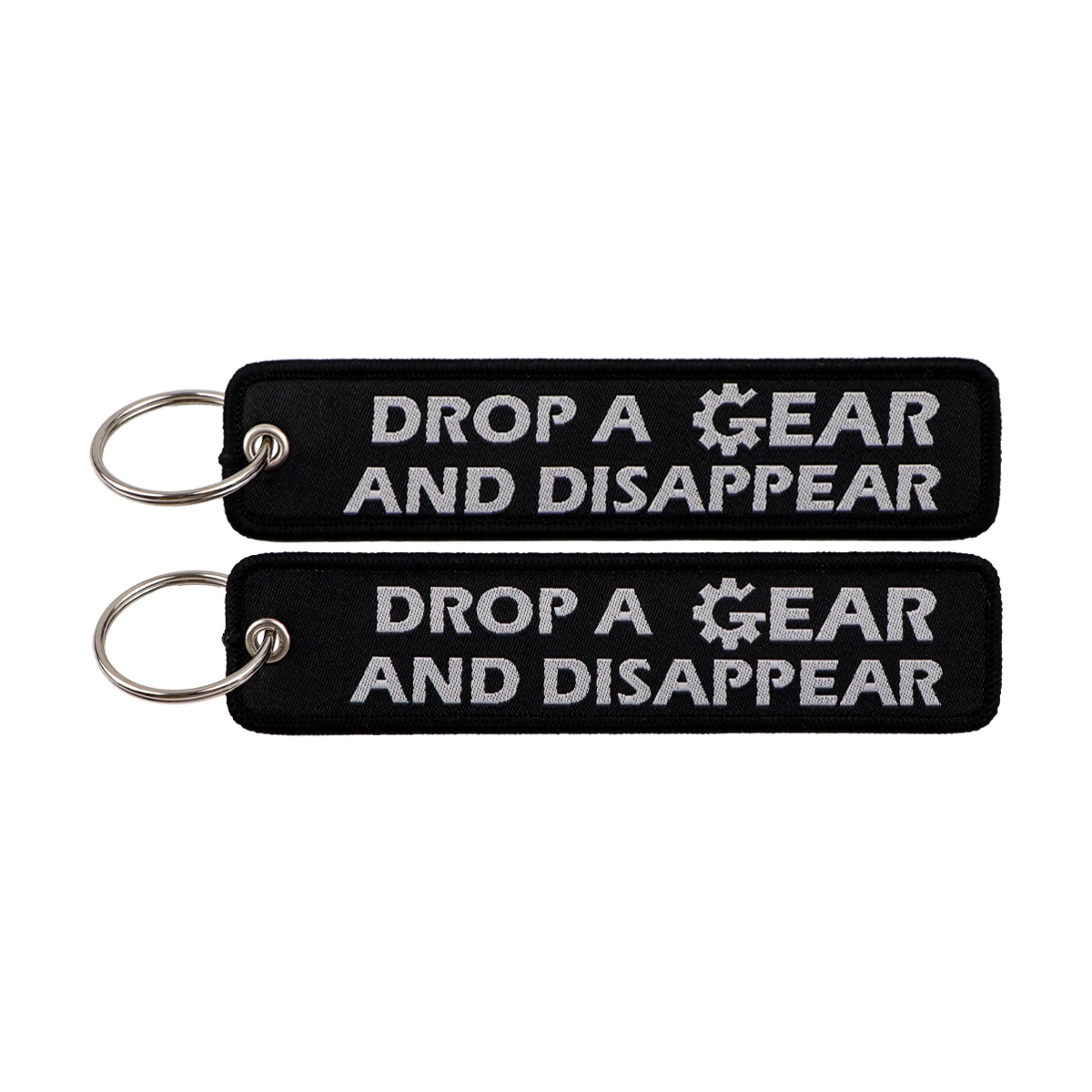 Humorous Embroidered Keychain - Key Ring Holder Accessory and Gift
