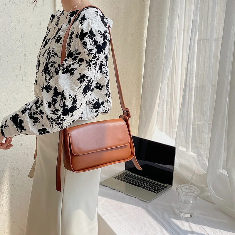 PU Leather Korean Fashion Shoulder Bag for Women 2022 New Ladies Luxury