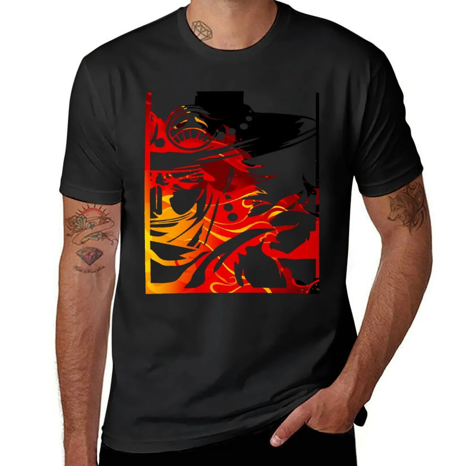 portgas d ace T-Shirt Aesthetic clothing sweat mens funny t shirts