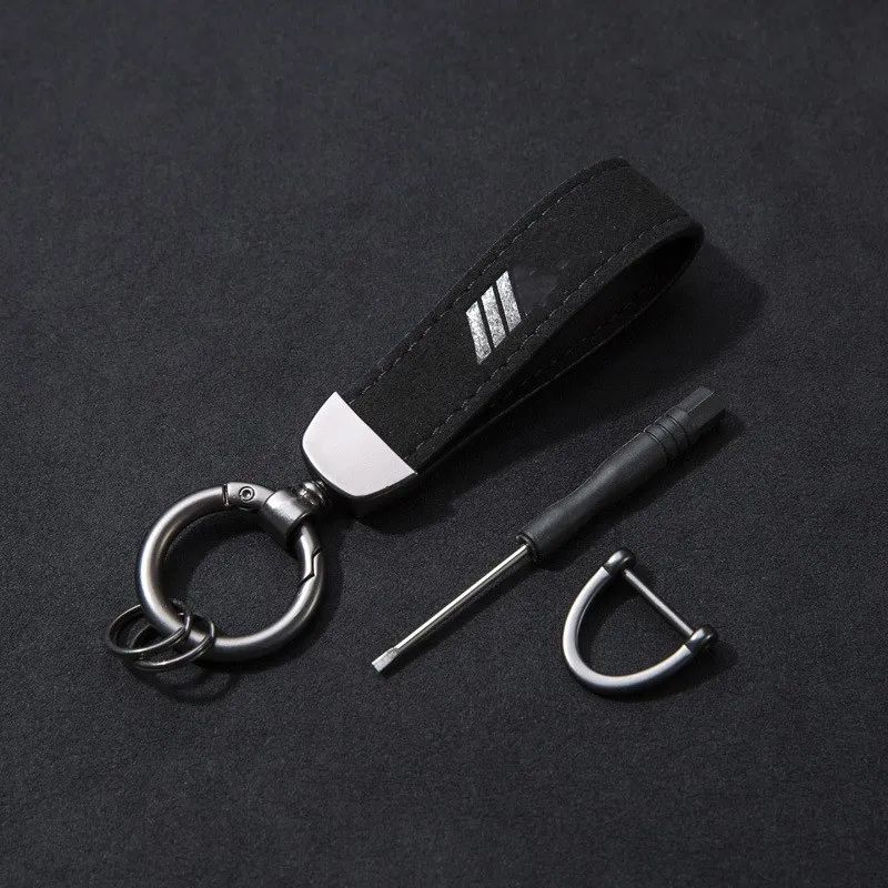 Suede Leather Keychain Keyring Car Logo Key Chain Ring for BMW M M3 M4