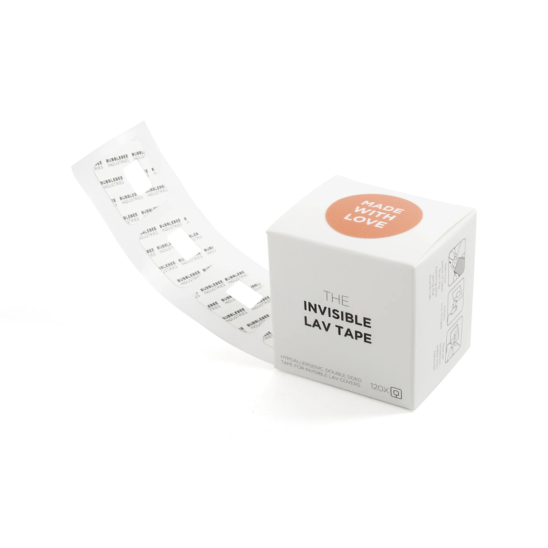 Bubblebee Invisible Lav Tape (120 pack)