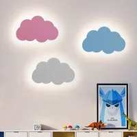Modern LED wall lights.  Cartoon cloud wall lamp for children’s bedroom.  Eye protection energy-saving bedside wall lamp.