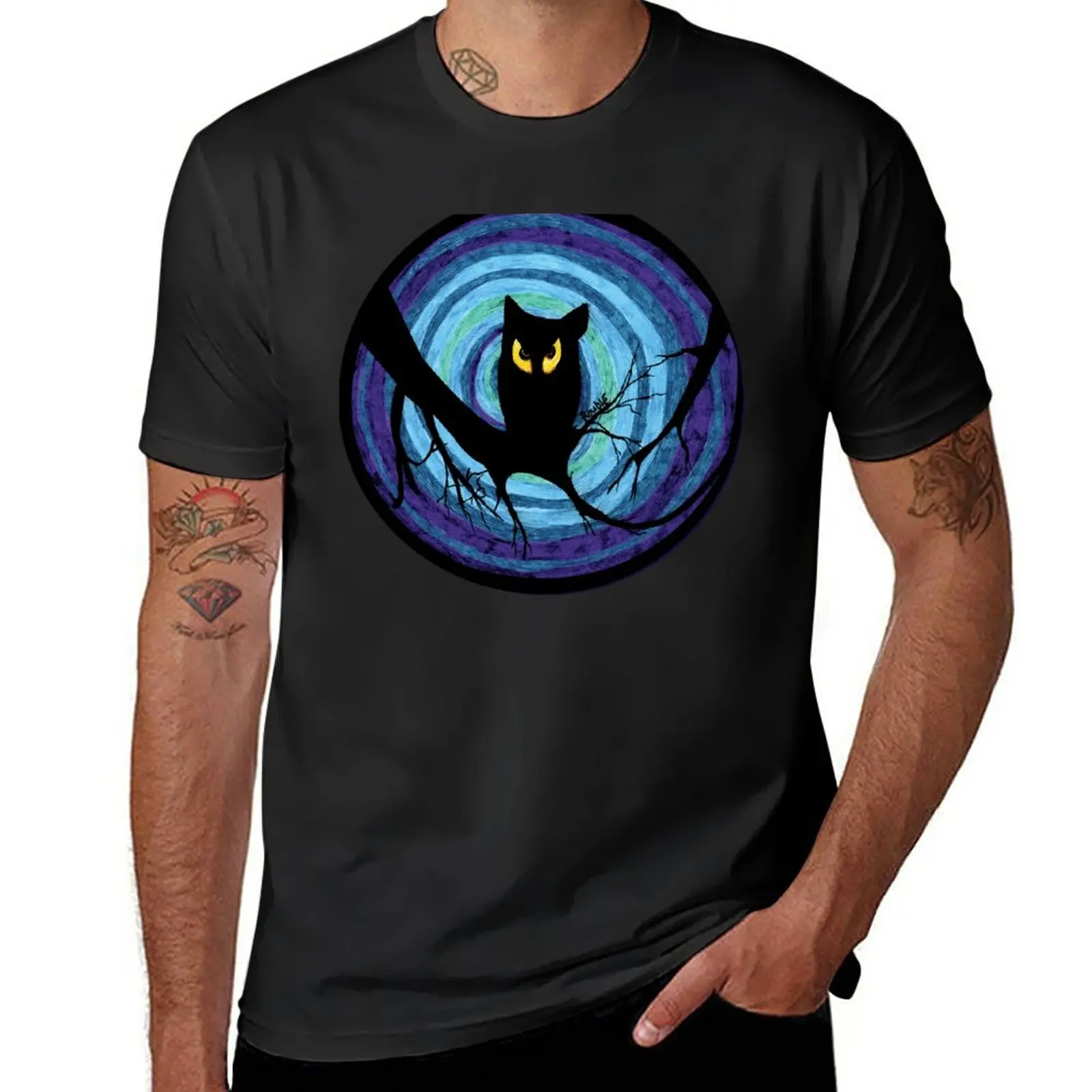 

New time for child stories: the EVIL OWL T-Shirt quick-drying t-shirt custom t shirt mens funny t shirts
