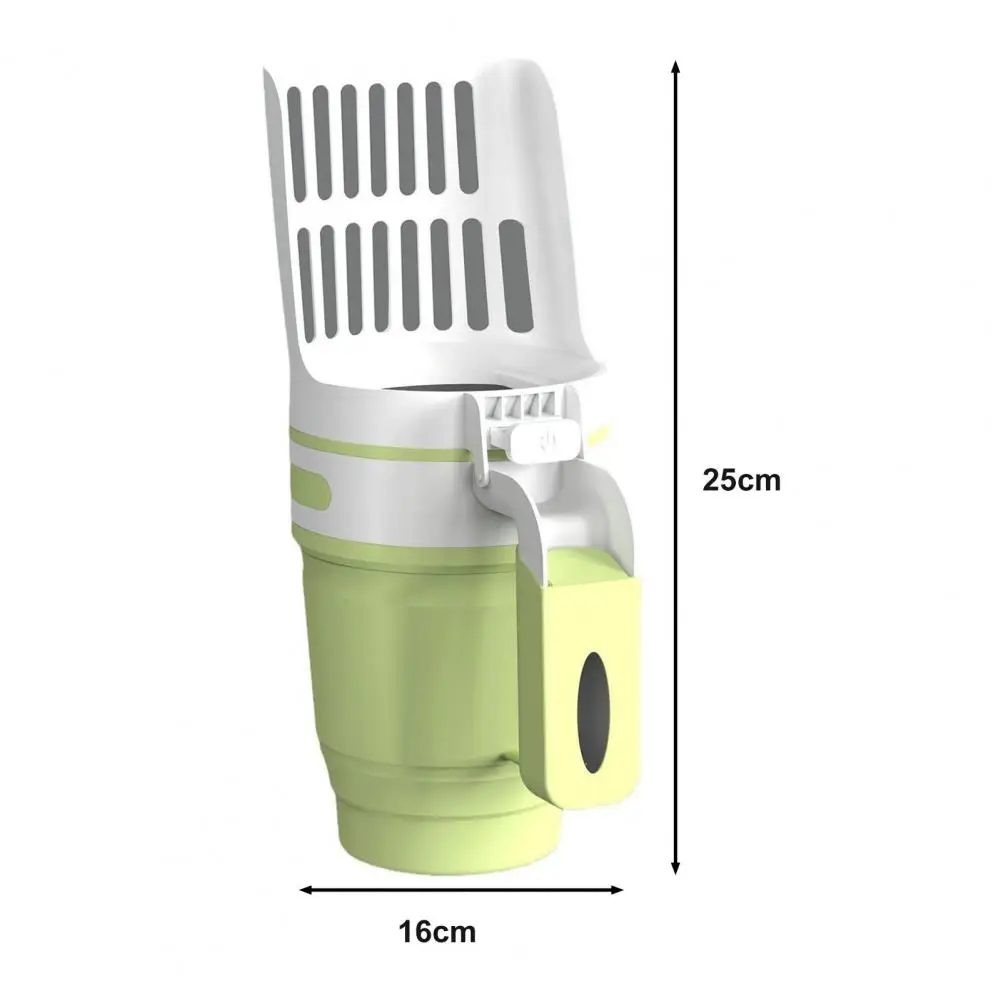 

Cat Litter Scoop Efficient Cat Litter Scoop with Built-in Garbage Bag Capacity Trash Pet Supplies for Cat Owners for Cats
