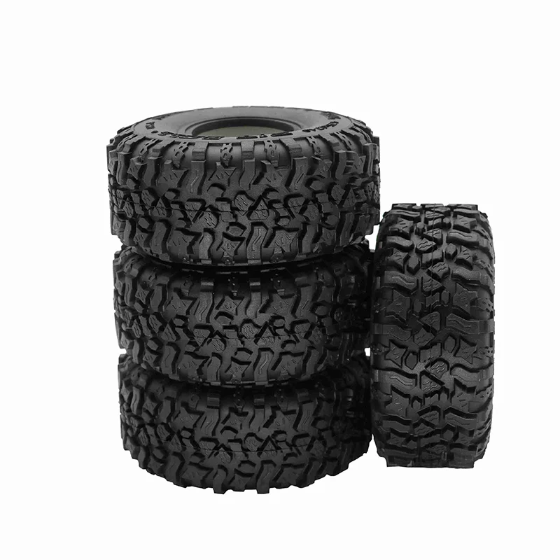 

Резиновые шины 4 шт. 120 мм 1,9 дюйма, колесные шины для 1/10 RC Rock Crawler Axial SCX10 90046 AXI03007 Trxs TRX4 TF2 D90
