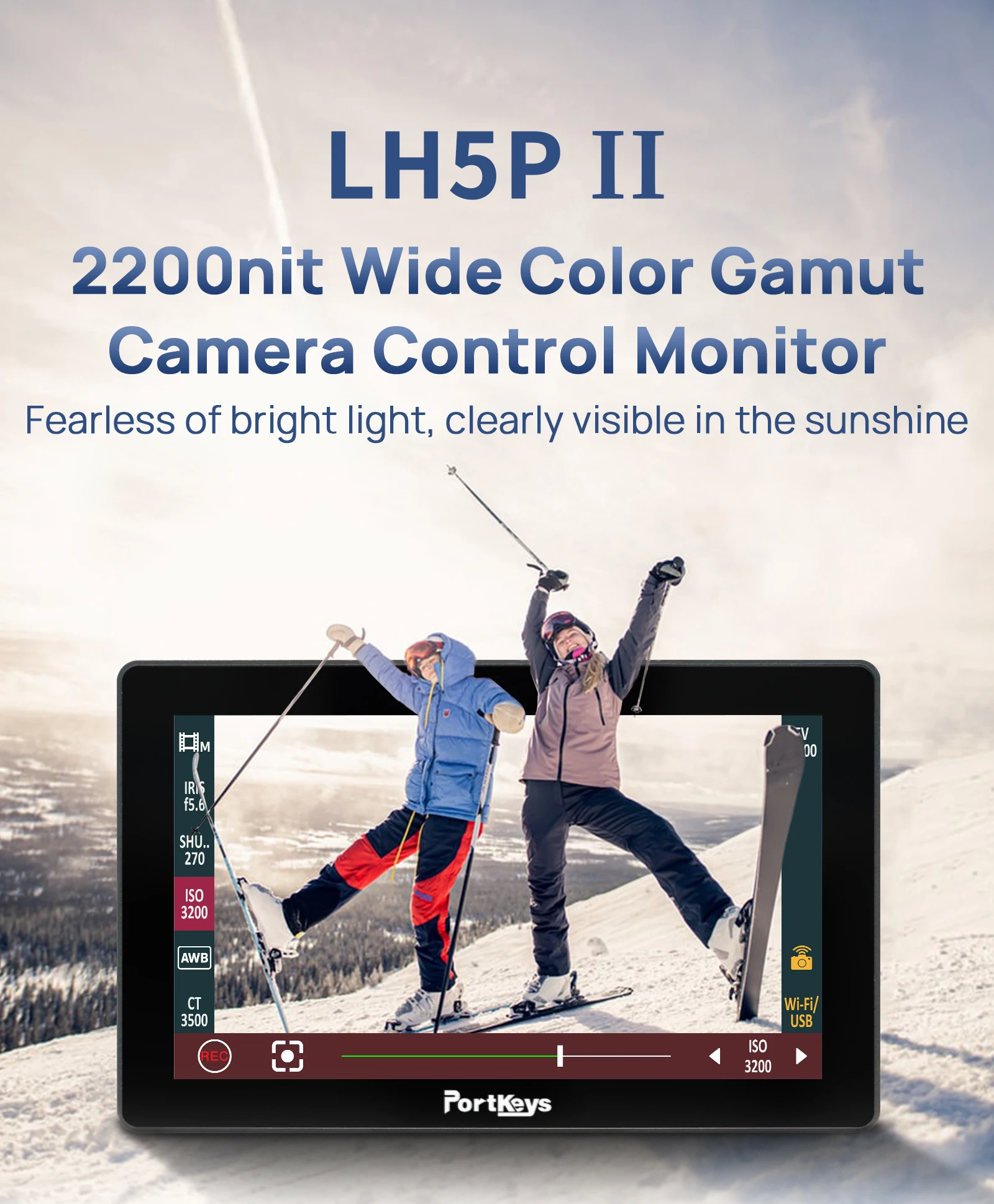 Portkeys LH5P II 5.5" 2200NIT Full HD 4K Touch screen Monitor with bluetooth module portable monitor for rec key sony pansonic