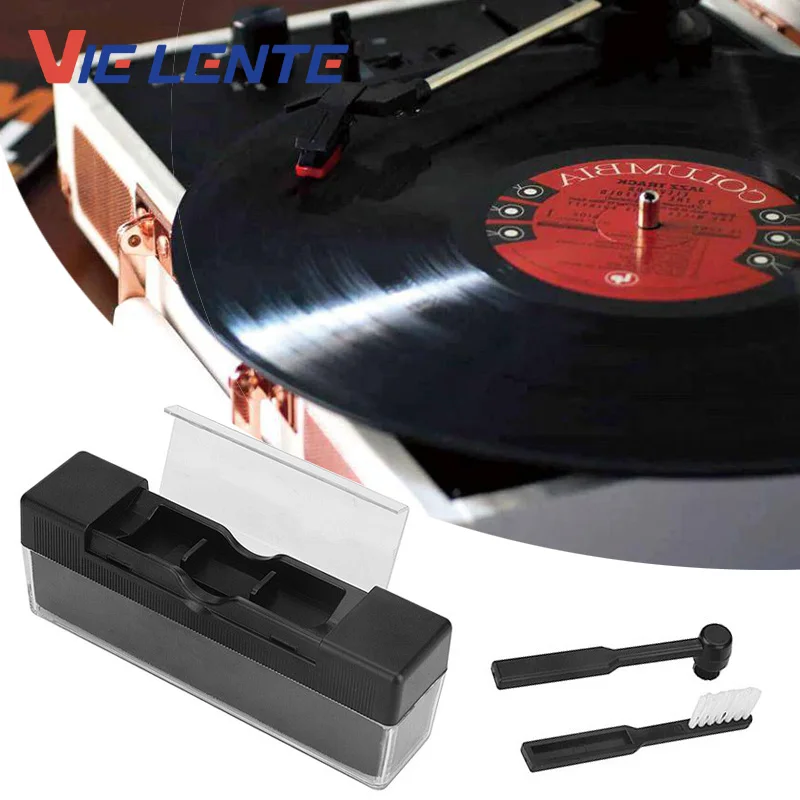 Vinyl Record Cleaner Brush 1 Set Anti Static for Phonograph Turntable LP Vinyl Records Cleaning Kit