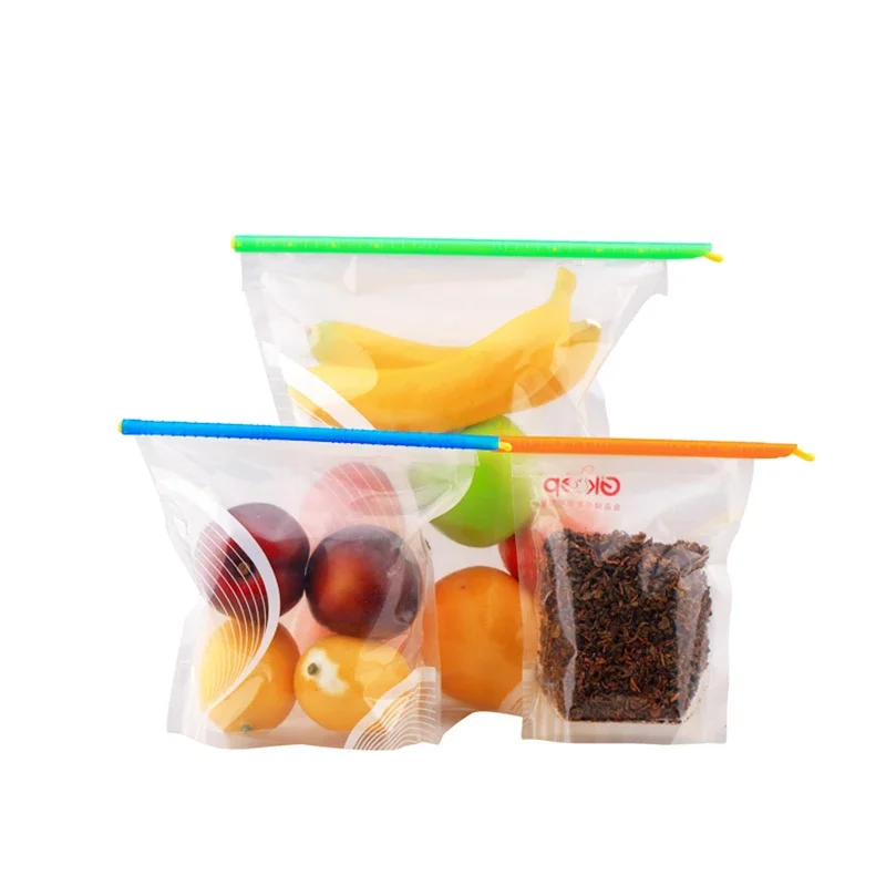 Reusable Bag Clip, Food Storage Sealer - for Snacks, Chips & Kitchen Organizer, Plastic Sealing Stick, Keep Fresh