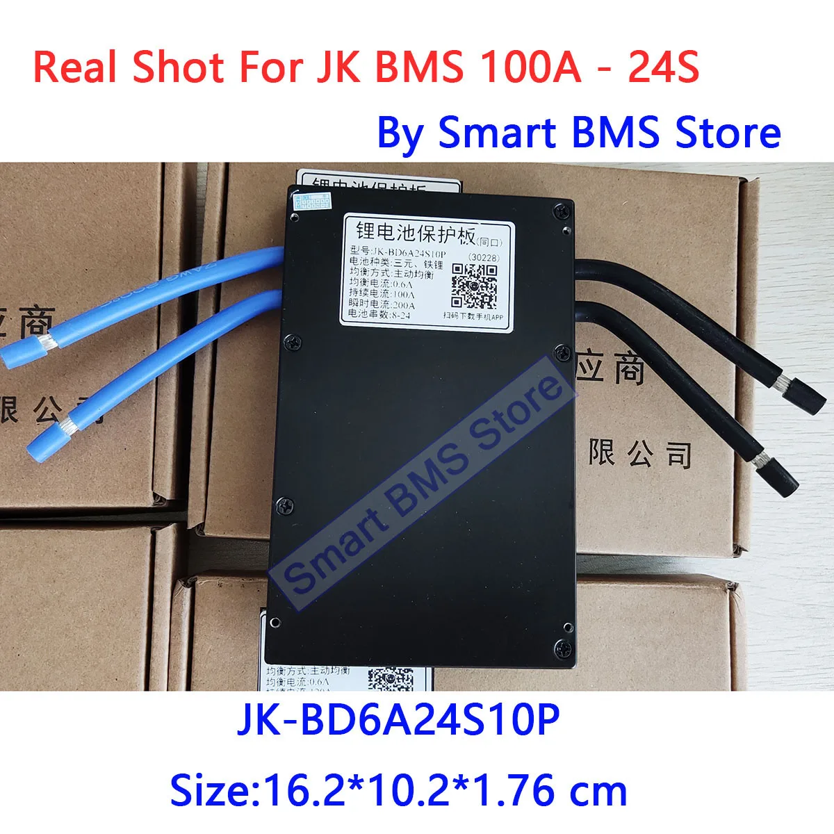 JK BMS Jikong 100A 120A Active Balance JK-BD6A20S10P BD6A24S10P BD6A20S12P BD6A24S12P 8s 24V 24s Smart Bms 100 100S 100AMP 100AH
