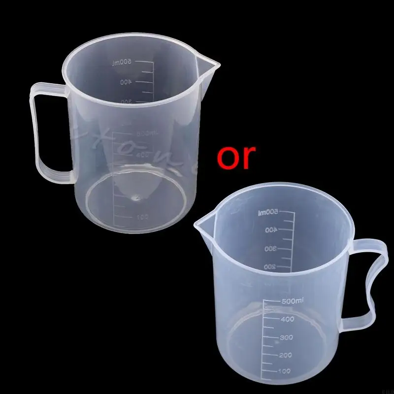 U4LD 16.9oz Measuring Cups Pouring Cups Reusable Dishwasher-Safe for Measure & Mix Paint Resin Epoxy Cooking