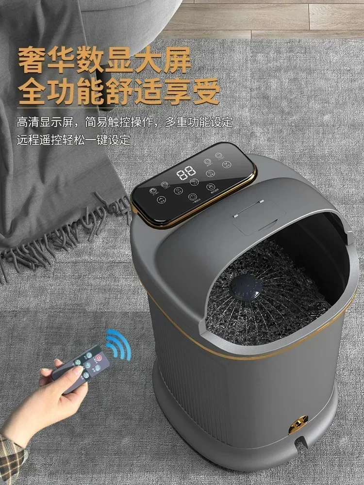 High and deep foot bath bucket fully automatic intelligent heating constant temperature home massage foot bath electric 5