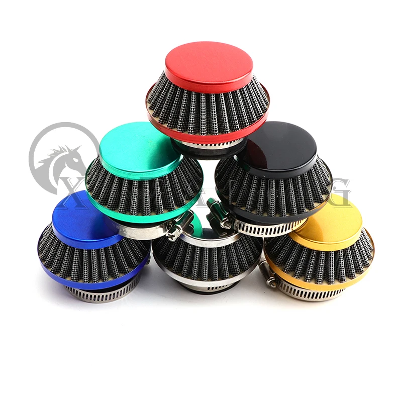 오토바이 42mm 에어 필터 및 커넥터 47cc 49cc 2 스트로크 미니 모토 포켓 바이크 모 페드 소형 ATV 쿼드 먼지 자전거 액세서리