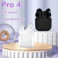 Pro4 TWS Bluetooth Headphones 9D Stereo Wireless Earphones InEar HiFi Earbuds HandsFree Headset With Microphone For Xiaomi 2