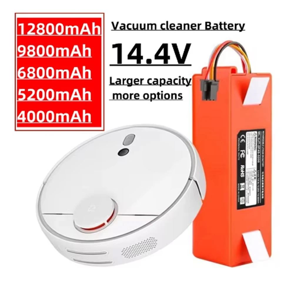 Xiaomi Roborock Robotic Vacuum Cleaner Replacement Battery S55 S60 S65 S50 S51 S5 MAX S6 Parts 14.4V 12800mAh