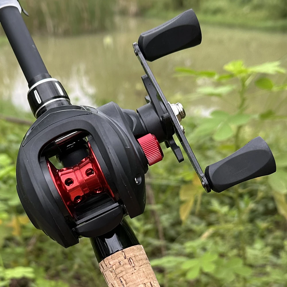 

Baitcasting Reel 8KG Max Drag 19+1 Bearings 7.2:1 Freshwater Saltwater Jigging Fishing Reels 12-speed Magnetic Brake System