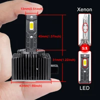 Dualvision D3S LED Headlights HID D1S D2S D4S D5S D8S D1R D2R D3R Turbo LED 30000LM Two-sided CSP Chip 6500K 4300K 90W Plug&Play - Image 3