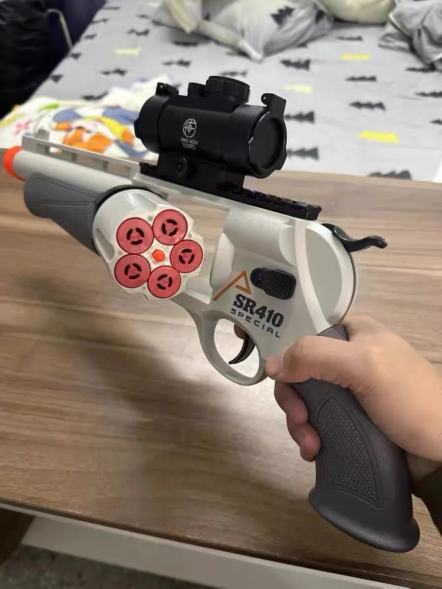 Airsoft Rifle Toy Guns Shell Throwing Foam Blaster Enhanced Revolver Outdoor CS Soft Bullet Toy Kids Birthday for Boy Gift 2