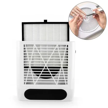 Aspirapolvere per unghie Filtro specializzato Elemento filtrante per stoccaggio polvere per unghie Piastra per schermo per manicure senza spazzole