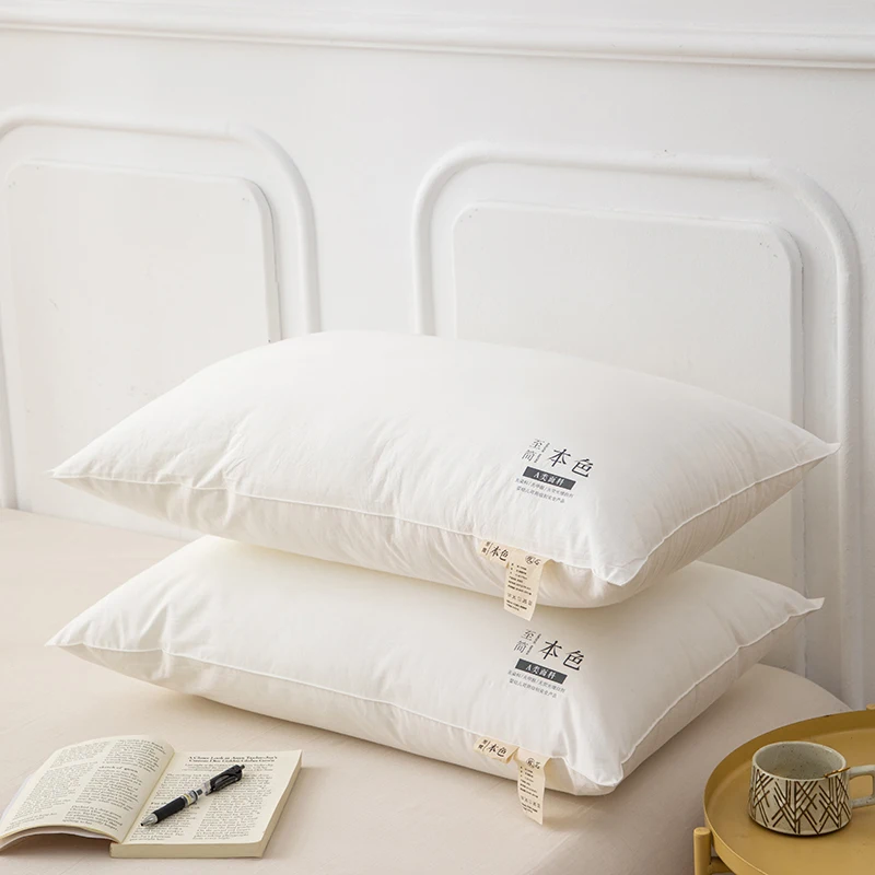 Pure Cotton Sleeping Pillow Filling By Microfiber Neck Health For Children Kids Student Alone Person 40*60cm 1PC