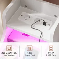 Прикроватная тумбочка, тумбочки для спальни, простая стойка для хранения, современный шкаф большой емкости, многослойные шкафчики для хранения, скандинавская мебель — изображение 4