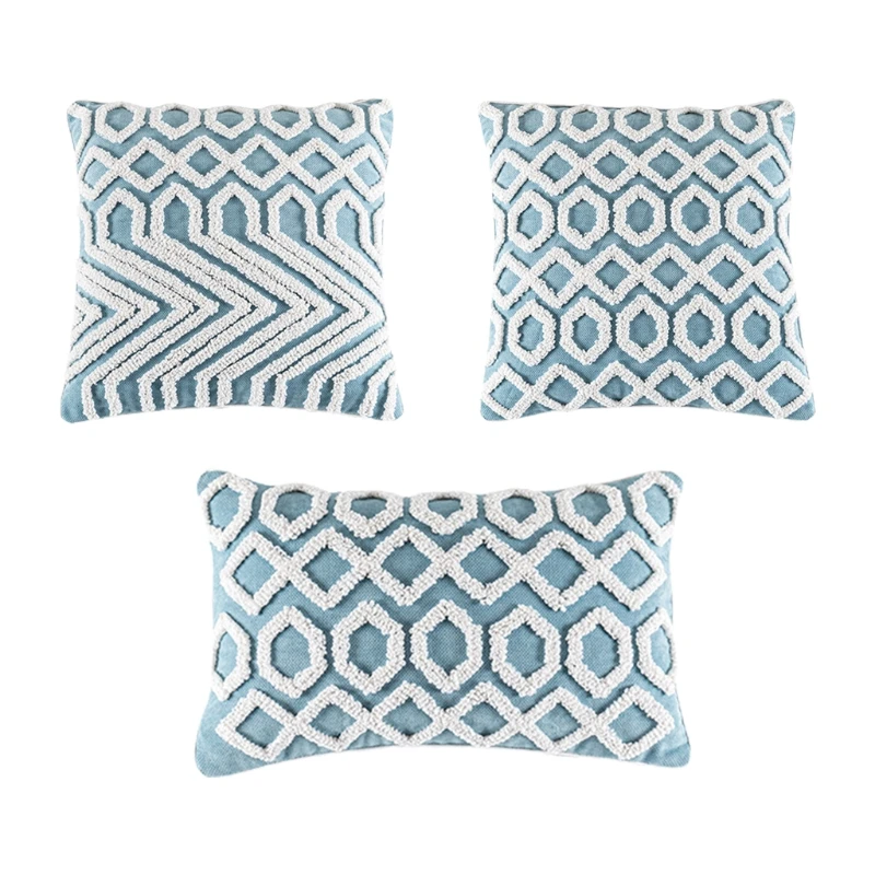 

Morocco Tufted Throw Pillow Cover Boho Decorative Pillowcase Soft Square Rectangle Cushion for Case for Couch Sofa Bedroom Car