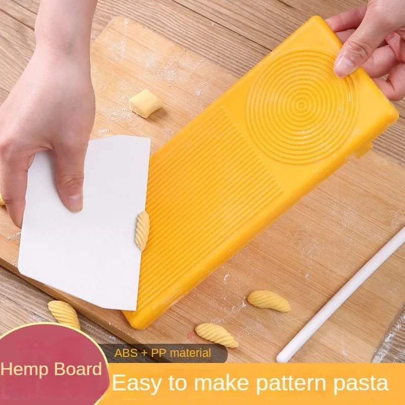 Multi Purpose Yellow Cooking Tool Pasta Pastry Board for Household 1Pcs Kitchen Supplies DIY Mould Macaroni Boards