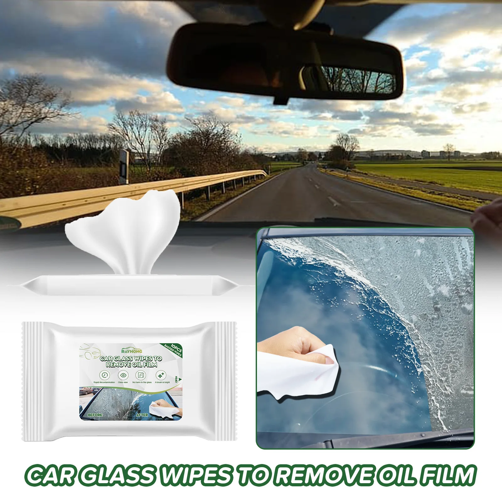 Car Wet Wipes Cleaning Multi-functional Windshield Glass Wipes To