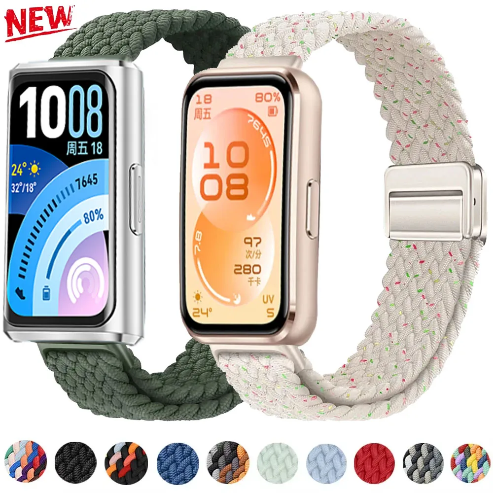 Braided Magnetic Nylon Strap - Premium Buckle Bracelet Wristband