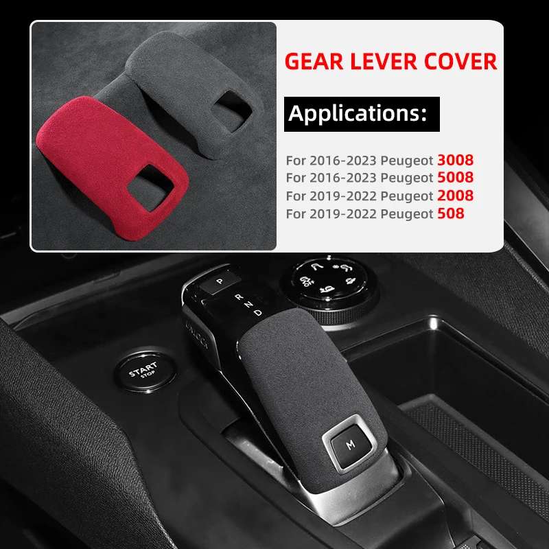 Für Peugeot 3008 5008 GT 2016 2017 2018 2019 2020 2021 2022 2023 Zentrale Steuerknopf Schalthebel Abdeckung ABS 508 2008 Zubehör