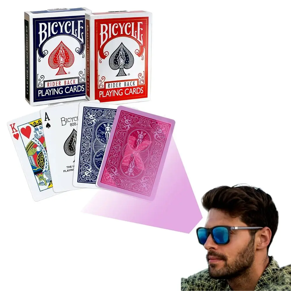 Infrared Marked Bicycle Rider Back Cheating Cards Infrared Ink Sunglasses Marked Cards Contact Lenses Only Cards