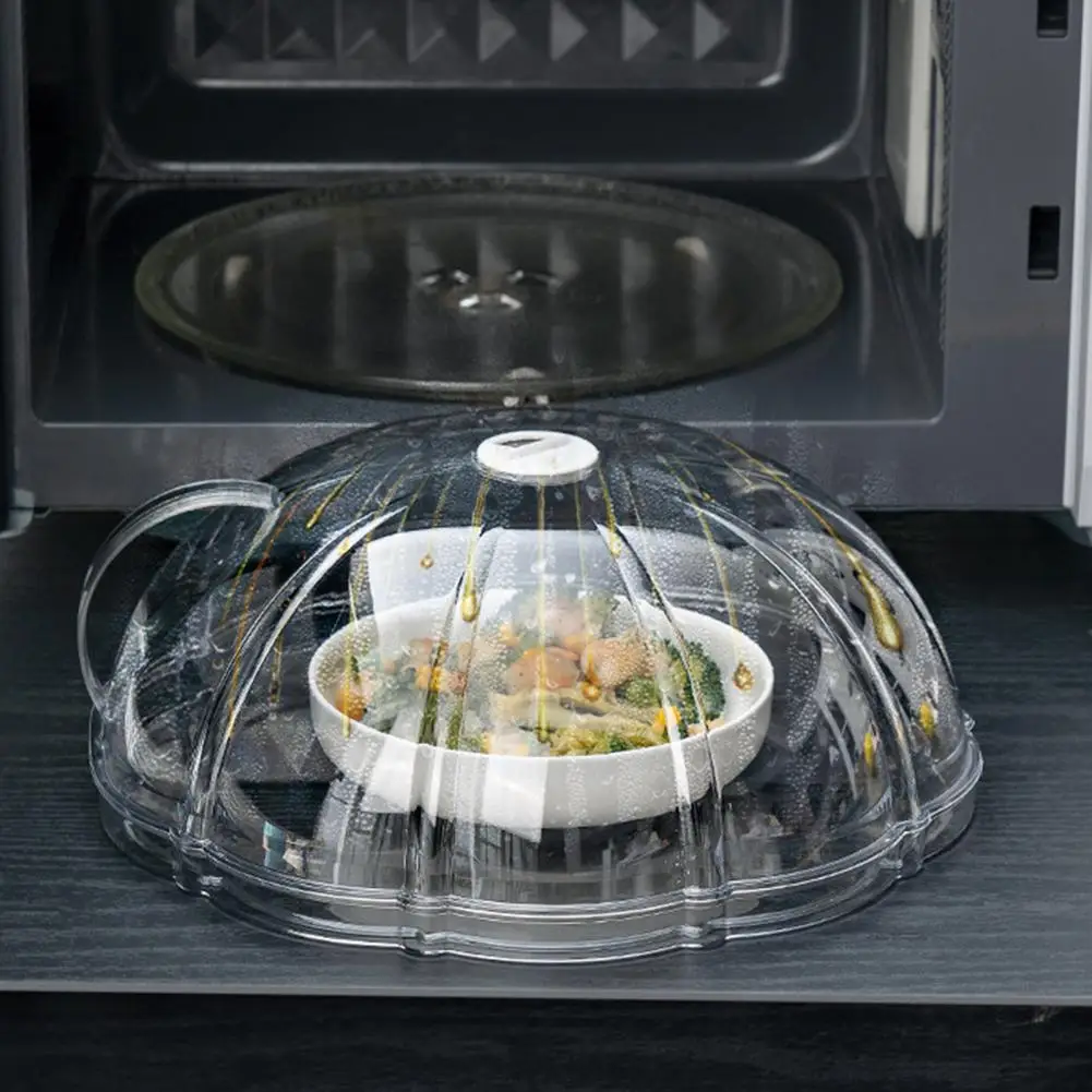 

Прозрачная крышка для микроволновой печи с защитой от брызг и ручкой