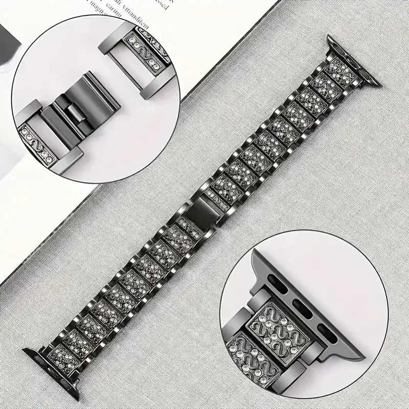 Elegant Diamond Bling Metal Bracelet