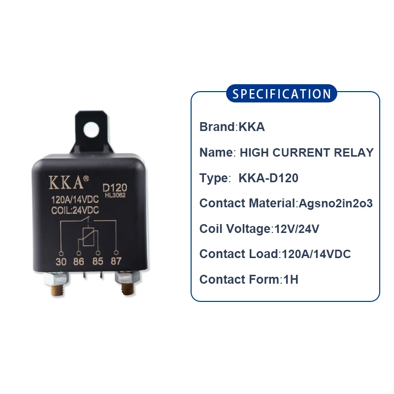 KKA D Series 120A 200A 250A 12V 24V Heavy Duty Car Starter Relay For Car Motor Truck Boat Engine