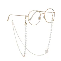 JOFor-Lunettes de soleil perlées pour femmes, collier fait main, lanière, masque suspendu, perles d'AndrFlower détruites, mode estivale 6