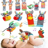 Foot Finder Rattle Sock Baby Toy Wrist Arm Hand Bracelet Rattle Feet Leg Ankle Socks for Newborn Infant Babies Boy Girl Bebe 1