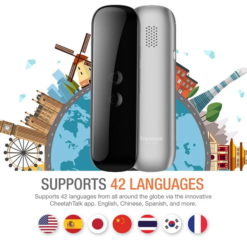 

Voice Translator 40 Languages Multi Languages Instant Translated G5 Wireless 2 Way Real Time Translator APP Bluetooth Device
