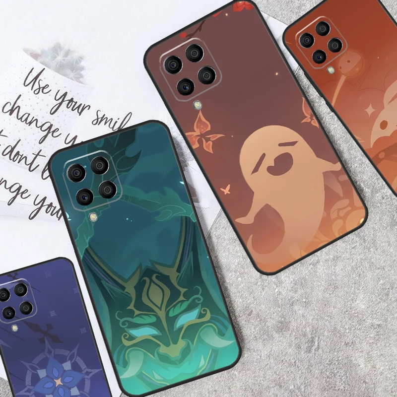 Custodia Anime Genshin Impact Per Samsung Galaxy M14 M34 M54 M21 M51 M12 M32 M52 M13 M23 M33 M53 M31S M30S M20 Coque