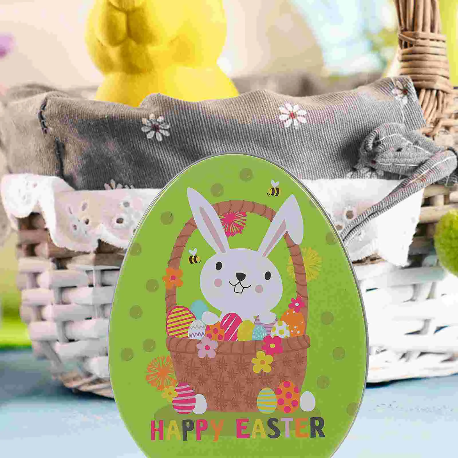 

2 Pcs Easter Gift Box Cartoon Candy Holder Cookie Boxes Decor Party Favor Storage Small Tins