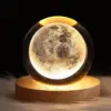 Unique 3D Crystal Ball Lamp with Galaxy and Planetary Projections USB Night Light for Cozy Atmosphere plasma ball 5