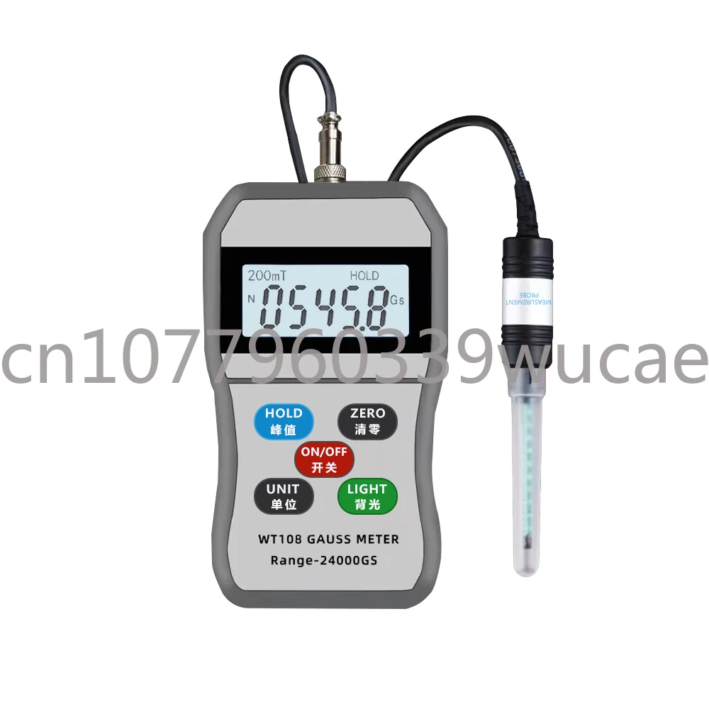 

Magnetic Field Strength Detector Hand-Held Teslameter Magnet Force Test Magnetometer