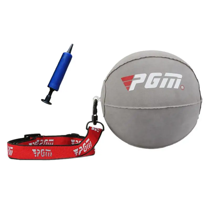 

Golf Swing Trainer Aid Ball Golf Ball Training Aid Impact Inflatable Balls With Air Pump Adjustable Lanyard Posture Correction