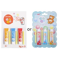 Safe Magic Bubble Glue Toy Blowing Colorful Bubble Ball Plastic Balloon 2