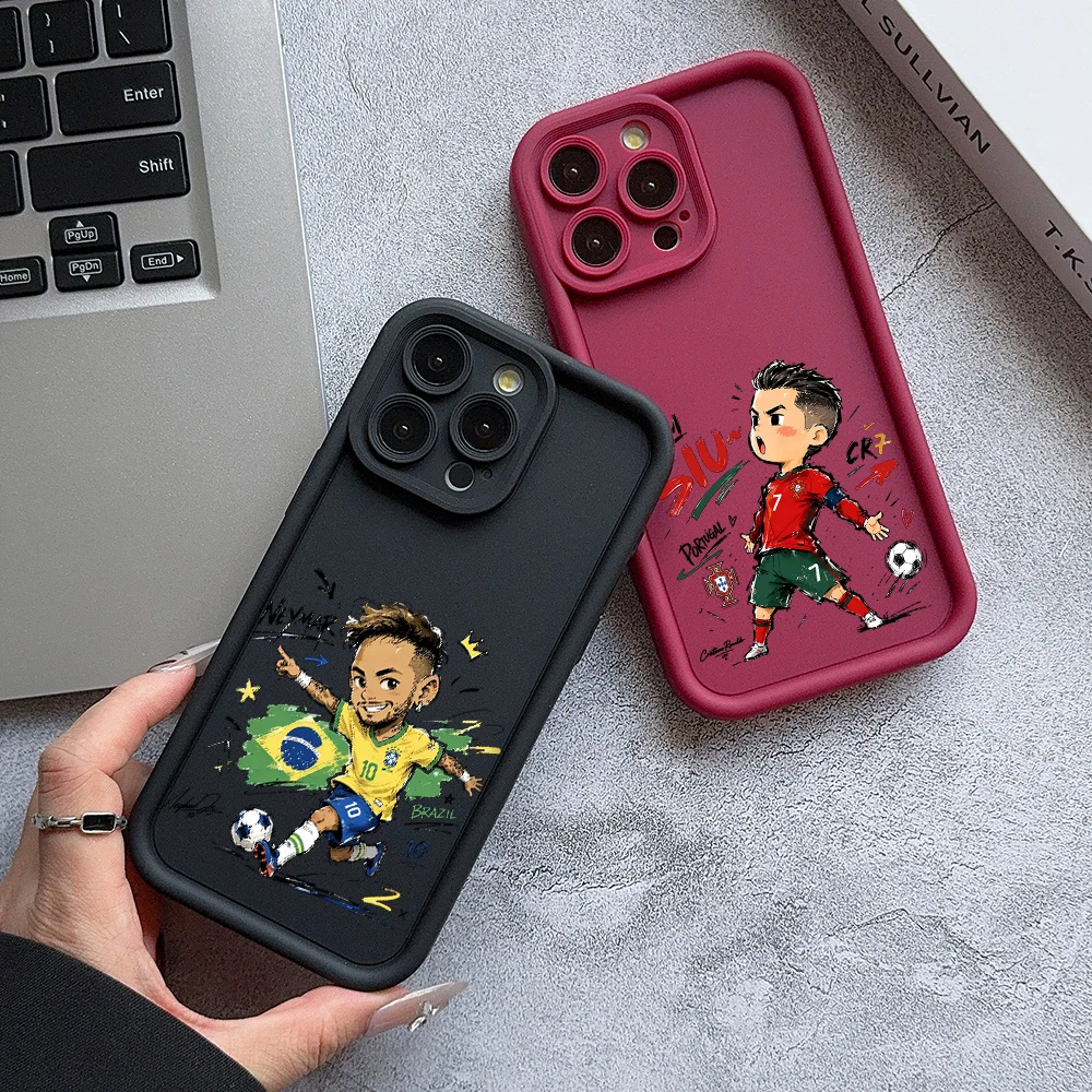 Cartoon Soccer Stars Phone Case Cover